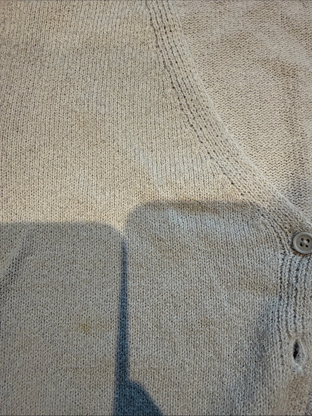 Double Zero light blue Cropped V-Neck Cardigan - Picture 3 of 3